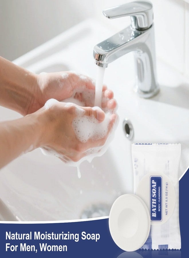 HQSLsund 0.5 oz Bulk Travel Size Bars Soap, Individually Wrapped Small Face and Body Cleanser Round Soaps Toiletries Amenities for Hotel, Guest, Shelter, Charity, Motel, Vacation (30) - Image 4